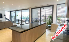 Penthouse apartment in central Mesa Geitonia with pool 