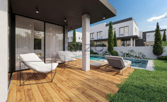 Modern villa with pool in sunny Geroskipou 