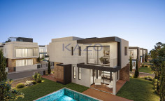 Modern villa with pool in sunny Geroskipou 