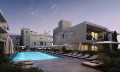 Modern Geroskipou apartment with pool gym sea view 