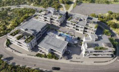 Modern Geroskipou apartment with pool gym sea view 