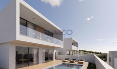 Modern furnished villa with pool and sea view 