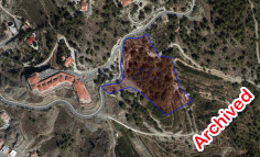 Large development land plot 17226m2 in Pelendri village , Limassol