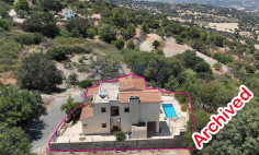 4-bedroom detached villa with panoramic sea & nature views - Lysos, Paphos 