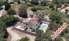 4-bedroom detached villa with panoramic sea & nature views - Lysos, Paphos 