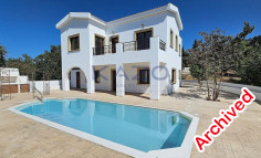 4-bedroom detached villa with panoramic sea & nature views - Lysos, Paphos 