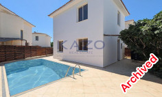 3-bedroom detached house with private pool in prime Paralimni, ammochostos 