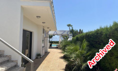 Spacious villa with pool and sea view Agios Tychonas 