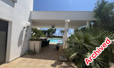 Spacious villa with pool and sea view Agios Tychonas 