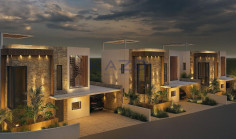 Modern Pegeia villa with sea view and pool 