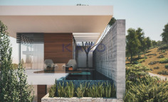 Spacious villa with sea view in Agios Tychonas 