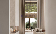 Modern Moni villa with sea view and pool 