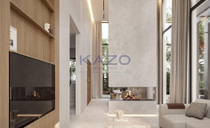 Modern Moni villa with sea view and pool 