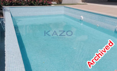 Modern furnished villa with pool in Mouttagiaka 