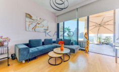 Beautiful 1-bed fully furnished seafront apartment in Mouttagiaka area 