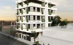 Under-construction apartment in Omonoia - city view 