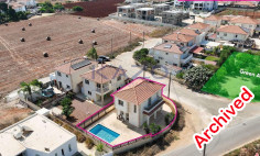 Two-bedroom house with swimming pool in Xylofagou, Larnaca 