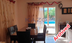 Three bedroom detached house with private pool for rent in Souni-Zanakia 