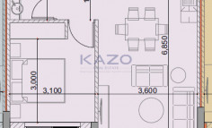 1-bedroom apartment in Ypsonas, gated complex 