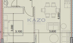 1-bedroom apartment in Ypsonas 