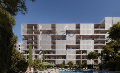 1-bedroom apartment in Livadia with private pool 