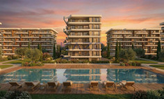 1-bedroom apartment in Livadia with private pool 