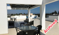 Luxury 2 bedroom furnished apartment with swimming pool to rent in Oroklini