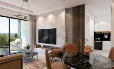 Beautiful 1 bedroom furnished apartment with swimming pool for sale in Oroklini