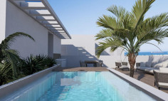 Large two bed apartment with swimming pool for sale in Livadia