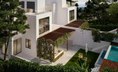 Lovely 3 house with swimming pool for sale in Agios Tychonas