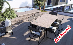 Spacious 3 bedrooms apartment with swimming pool for sale in Livadia