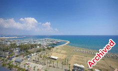 Two-bedroom beach front apartment with sea view in Larnaca 