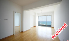 Two-bedroom beach front apartment with sea view in Larnaca 