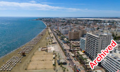 Two-bedroom beach front apartment with sea view in Larnaca 
