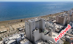 Two-bedroom beach front apartment with sea view in Larnaca 
