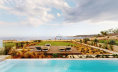 5 bedroom sea front villa in luxury resort, konnos beach 