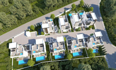 4 bedroom unfurnished villa with swimming pool for sale in Oroklini