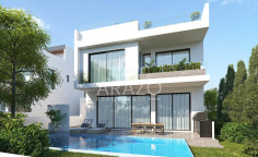 4 bedroom unfurnished villa with swimming pool for sale in Oroklini