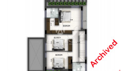 3 bedroom unfurnished villa with swimming pool for sale in Oroklini