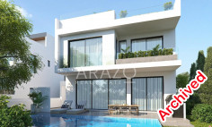 3 bedroom unfurnished villa with swimming pool for sale in Oroklini