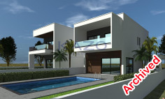 Modern detached house with pool in Agios Athanasios 
