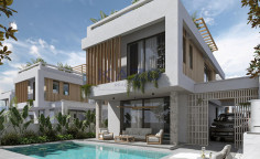 Villa with sea view and pool in Protaras 