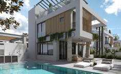 Villa with sea view and pool in Protaras 