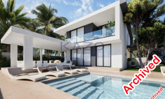 Modern Mandria villa with pool and four bedrooms 