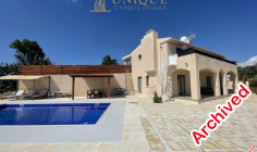 Large villa with pool for long-term rent | Tsada, cyprus 