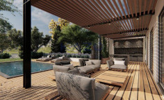 Luxurious 4 bedroom villa in Trimiklini country vineyards 