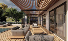 Luxurious 4 bedroom villa in Trimiklini country vineyards 