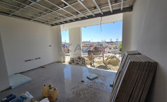 Brand new three bedroom top floor apartment with pool for sale in Zakaki area 