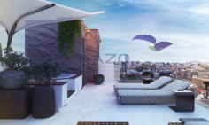 Brand new three bedroom top floor apartment with pool for sale in Zakaki area 