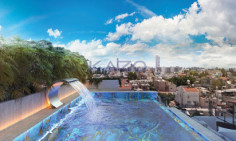 Brand new three bedroom top floor apartment with pool for sale in Zakaki area 